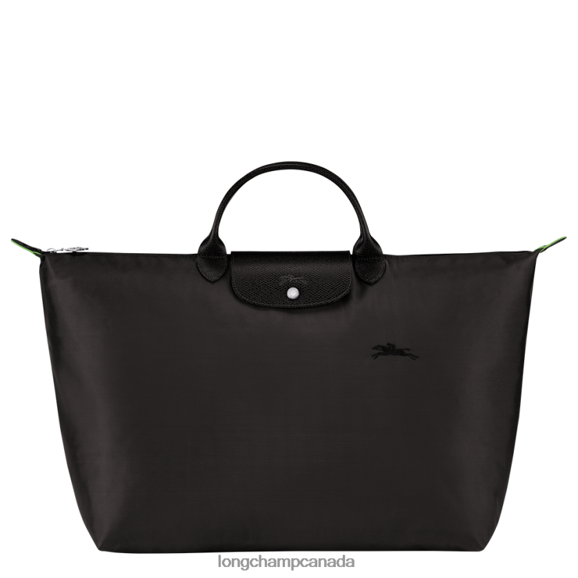 Longchamp Le Pliage Green Travel bag Black Women Bags 2XXDPB786