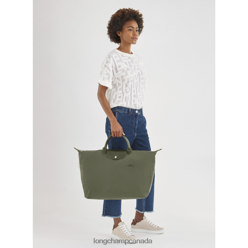Longchamp Le Pliage Green Travel bag Forest Women Bags 2XXDPB787