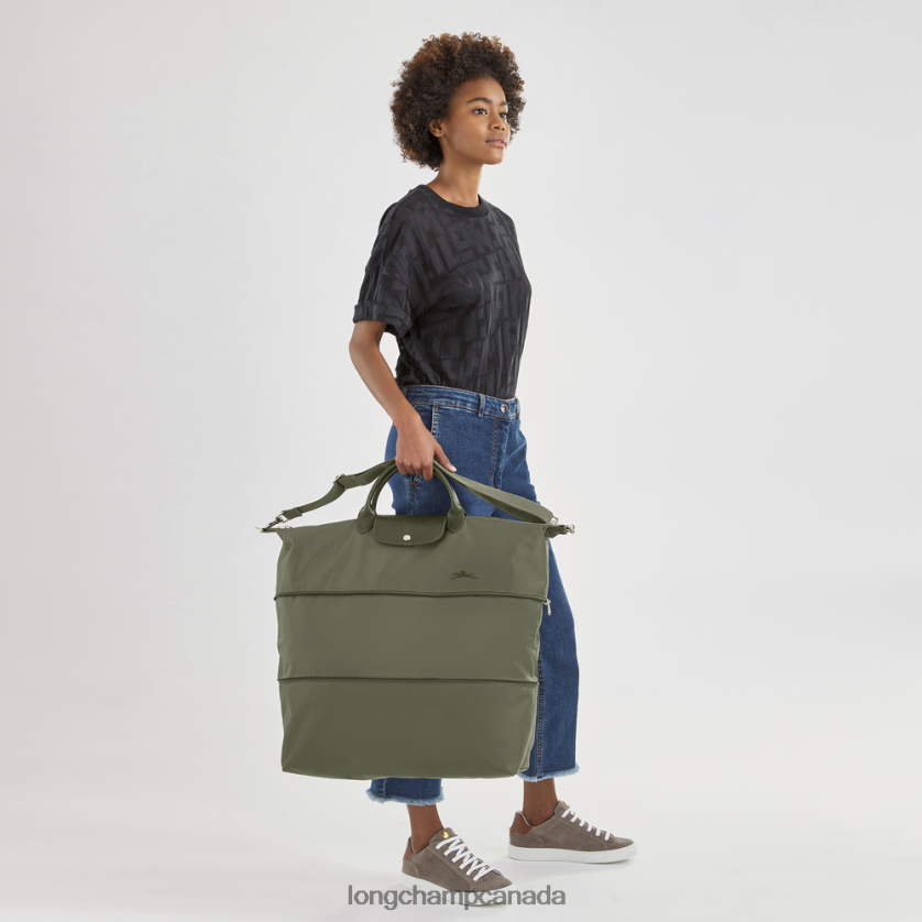 Longchamp Le Pliage Green Travel bag expandable Forest Women Bags 2XXDPB801